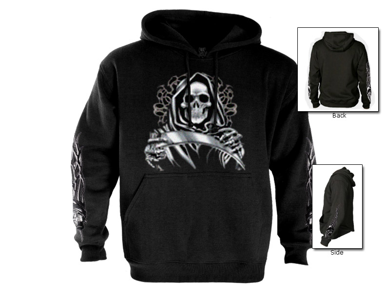 Grim Reaper Gothic Mens Hoodie Skate/Punk evil satan eBay