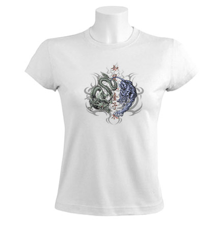 Japanese Tiger vs Dragon Women T-Shirt