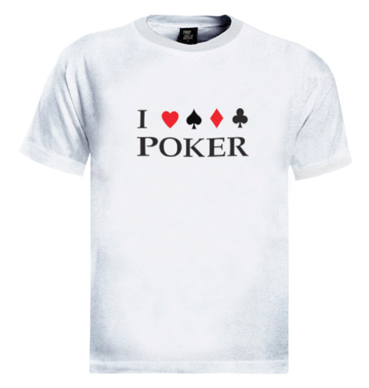 I Love Poker White T-Shirt