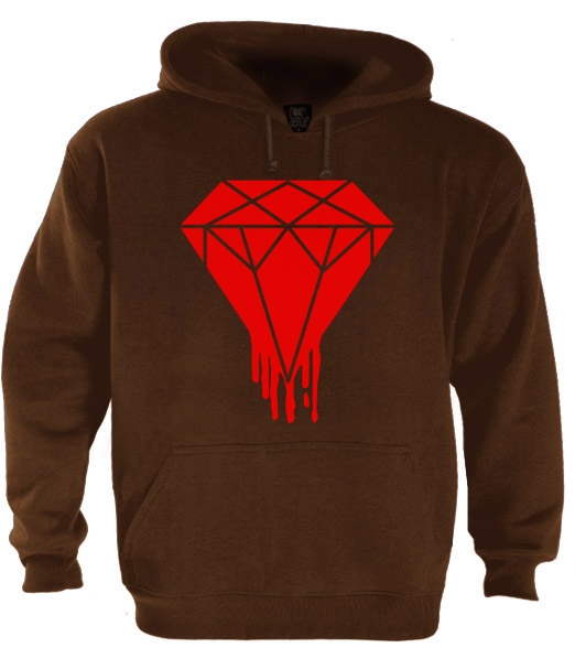 RED BLOOD DIAMOND Hoodie Dripping Wasted OF WG DOPE youth YOLO swag