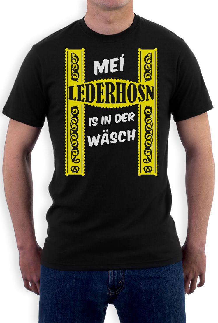 Deutsch Kostüm Meine Lederhose in der Wäsche TShirt Oktoberfest Lustig