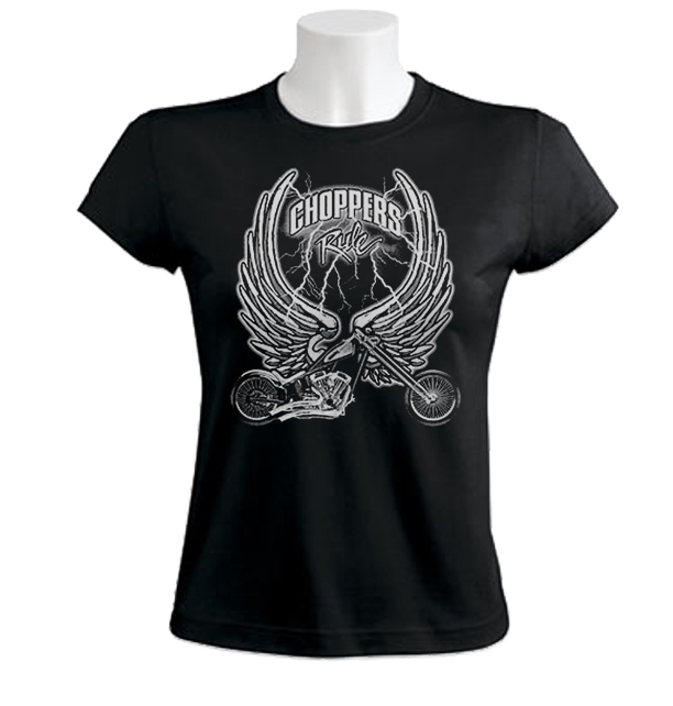 Choppers rule wing bikers women T-Shirt