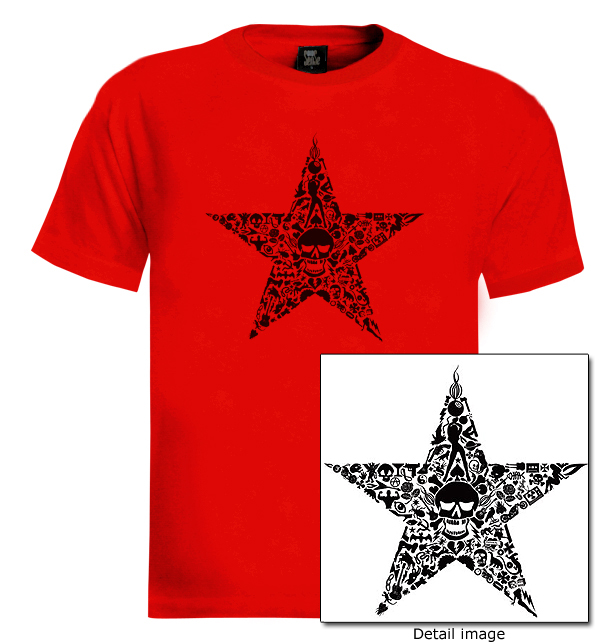 Skull In A Star T-Shirt