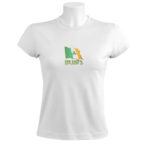 Irish Flag women T-Shirt 