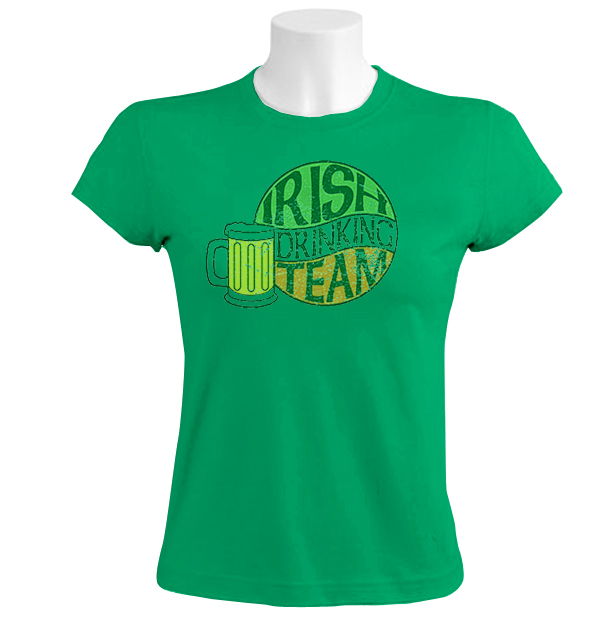 Irish Drinking women Team T-Shirt