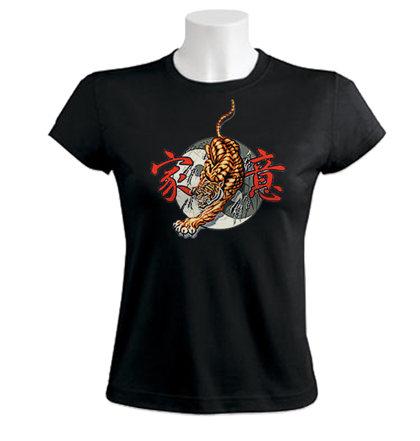 Tiger Dragon Ying Yang women T-Shirt