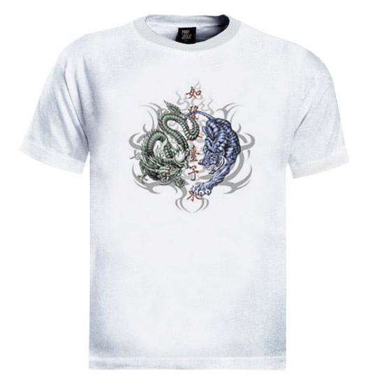 Japanese Tiger vs Dragon T-Shirt