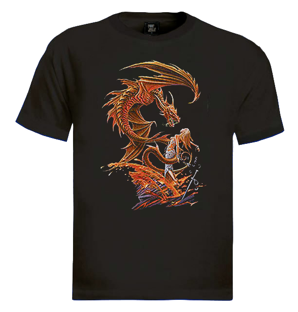 Red Dragon gothic dragon T-Shirt