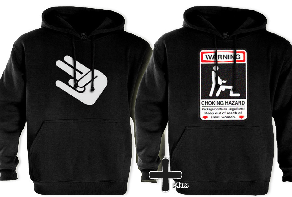 Image is loading 2-Offensive-Hoodies-punisher-shocker-choke-rude-lot