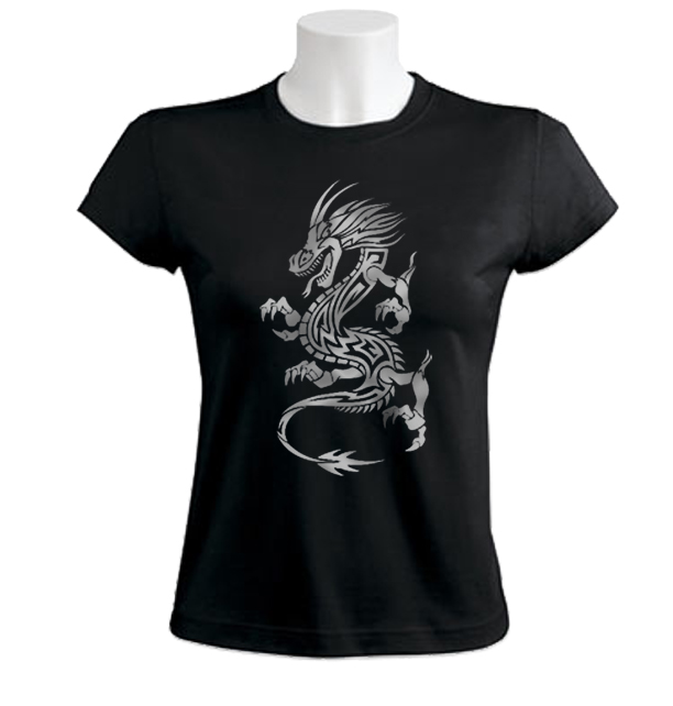 Silver Dragon Women T-Shirt