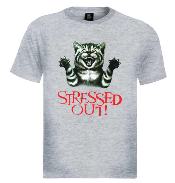 Stressed out cat T-shirt