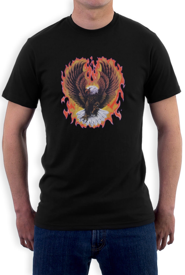 USA Flamed Eagle T-Shirt